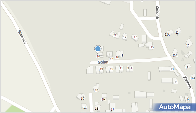 Głogów, Golan Ester, 16, mapa Głogów
