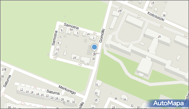 Głogów, Gomółki Mikołaja, 28, mapa Głogów