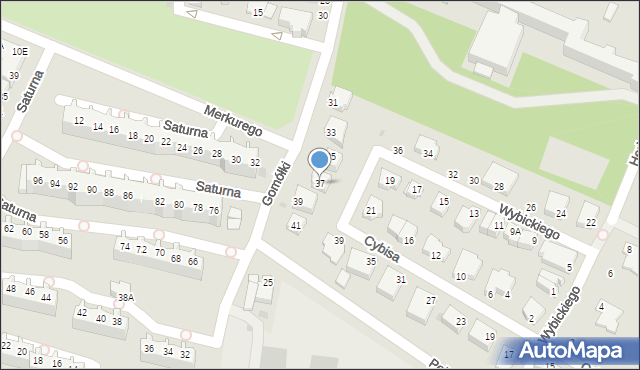 Głogów, Gomółki Mikołaja, 37, mapa Głogów