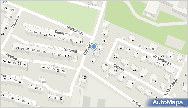 Głogów, Gomółki Mikołaja, 39, mapa Głogów