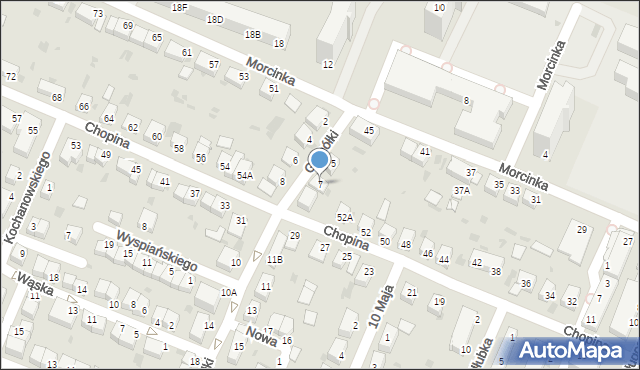 Głogów, Gomółki Mikołaja, 7, mapa Głogów