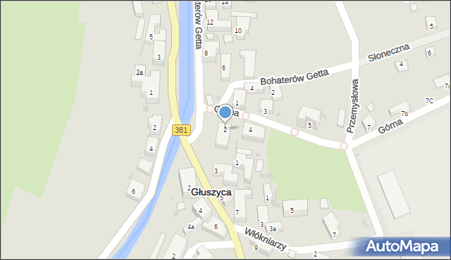 Głuszyca, Górna, 2, mapa Głuszyca