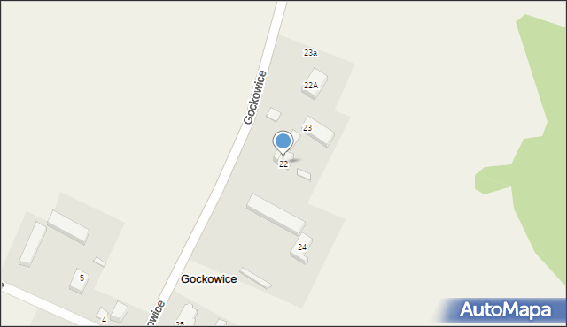 Gockowice, Gockowice, 22, mapa Gockowice
