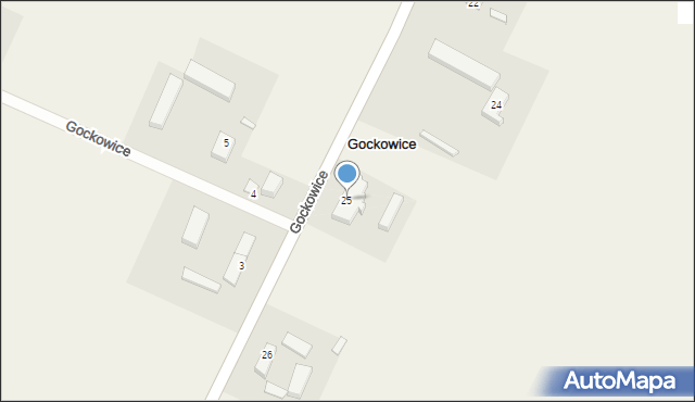 Gockowice, Gockowice, 25, mapa Gockowice
