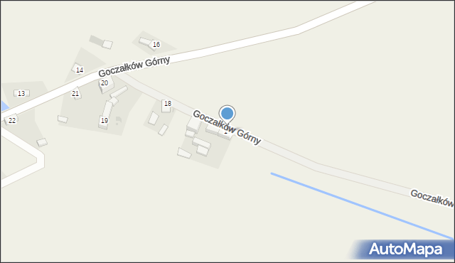 Goczałków Górny, Goczałków Górny, 17, mapa Goczałków Górny