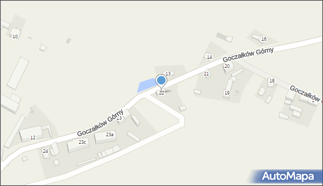Goczałków Górny, Goczałków Górny, 22, mapa Goczałków Górny