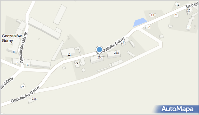 Goczałków Górny, Goczałków Górny, 23c, mapa Goczałków Górny