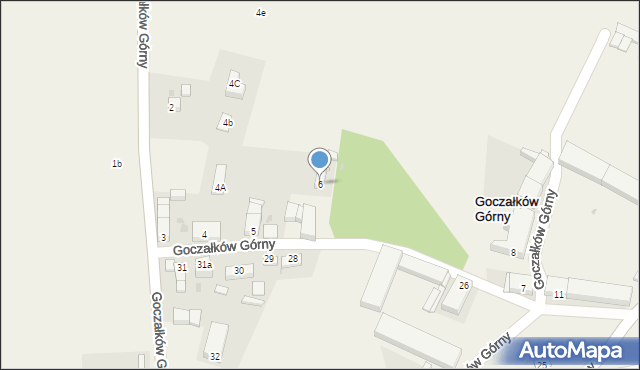 Goczałków Górny, Goczałków Górny, 6, mapa Goczałków Górny