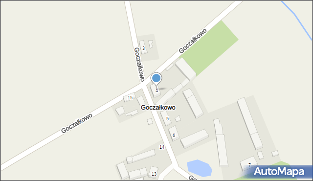 Goczałkowo, Goczałkowo, 4, mapa Goczałkowo