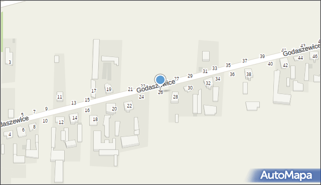 Godaszewice, Godaszewice, 26, mapa Godaszewice