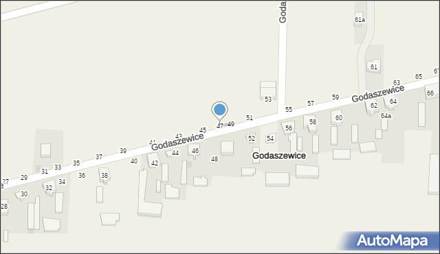 Godaszewice, Godaszewice, 47, mapa Godaszewice