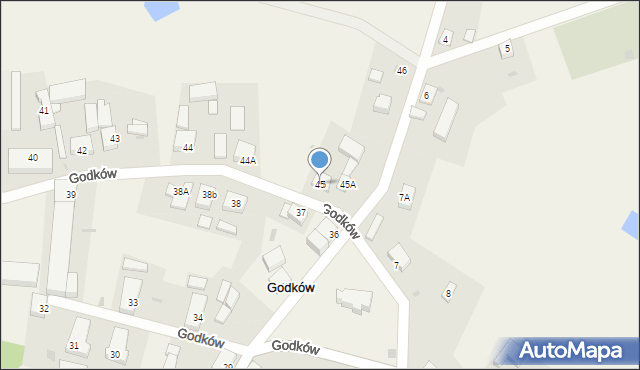 Godków, Godków, 45, mapa Godków