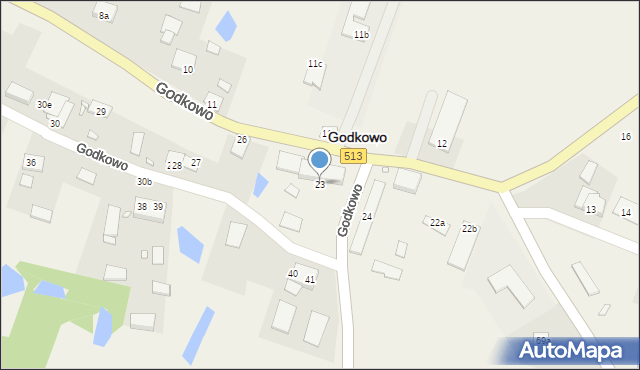 Godkowo, Godkowo, 23, mapa Godkowo