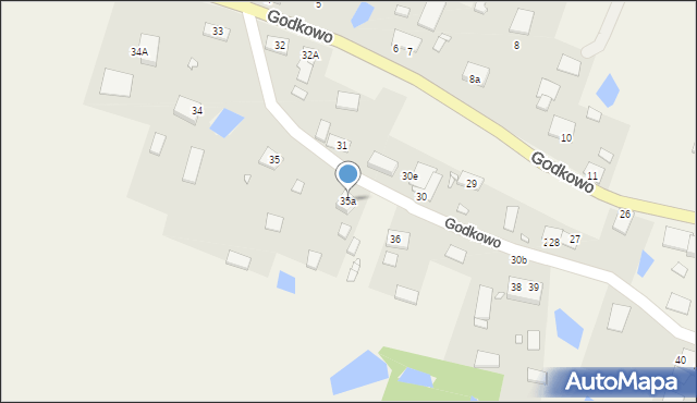 Godkowo, Godkowo, 35a, mapa Godkowo