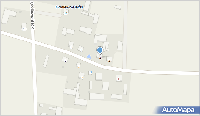 Godlewo-Baćki, Godlewo-Baćki, 4, mapa Godlewo-Baćki