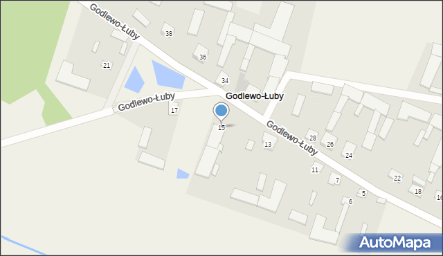 Godlewo-Łuby, Godlewo-Łuby, 15, mapa Godlewo-Łuby