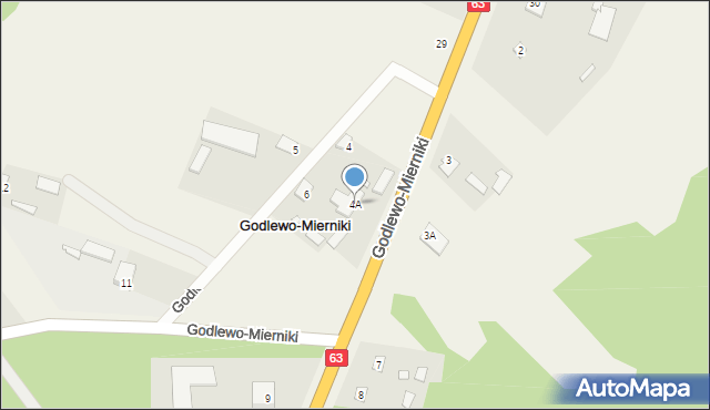 Godlewo-Mierniki, Godlewo-Mierniki, 4A, mapa Godlewo-Mierniki