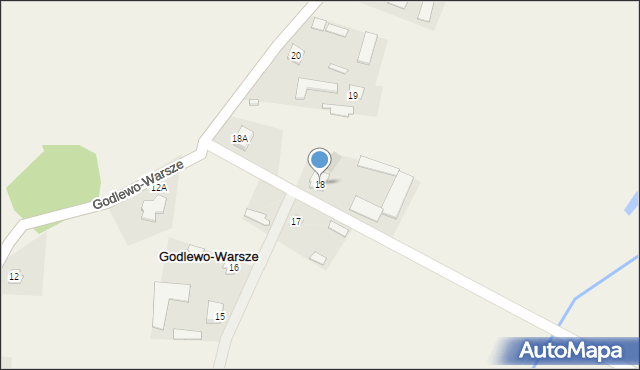 Godlewo-Warsze, Godlewo-Warsze, 18, mapa Godlewo-Warsze
