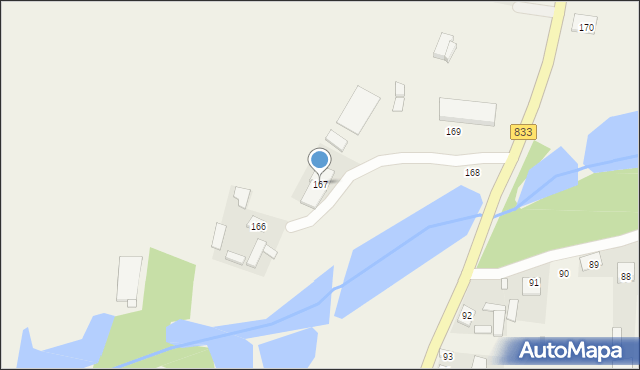 Godów, Godów, 167, mapa Godów