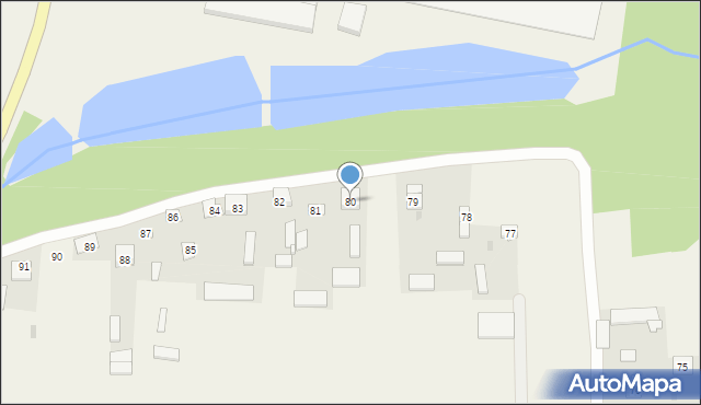Godów, Godów, 80, mapa Godów