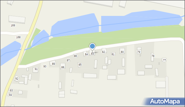 Godów, Godów, 83, mapa Godów