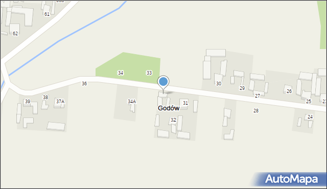 Godów, Godów, 32, mapa Godów