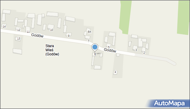 Godów, Godów, 6, mapa Godów