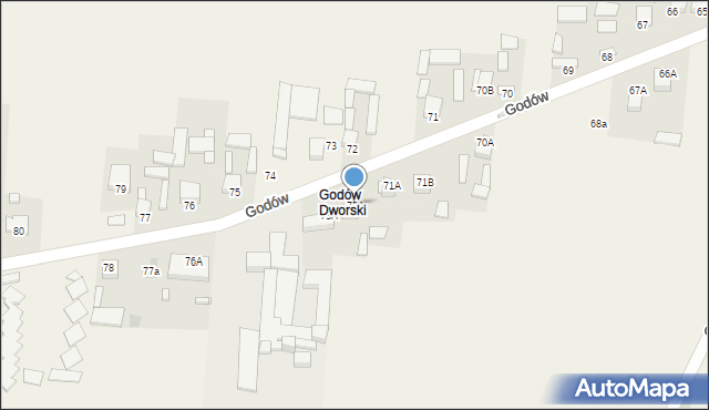 Godów, Godów, 72A, mapa Godów
