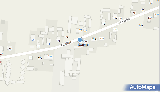 Godów, Godów, 73A, mapa Godów