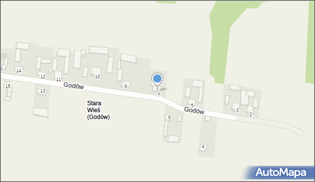 Godów, Godów, 8, mapa Godów