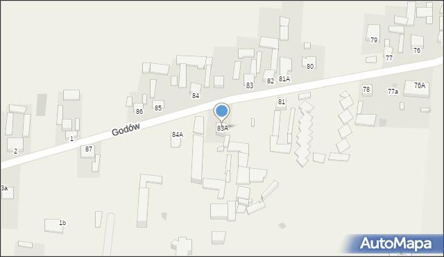 Godów, Godów, 83A, mapa Godów