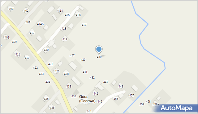 Godowa, Godowa, 430, mapa Godowa