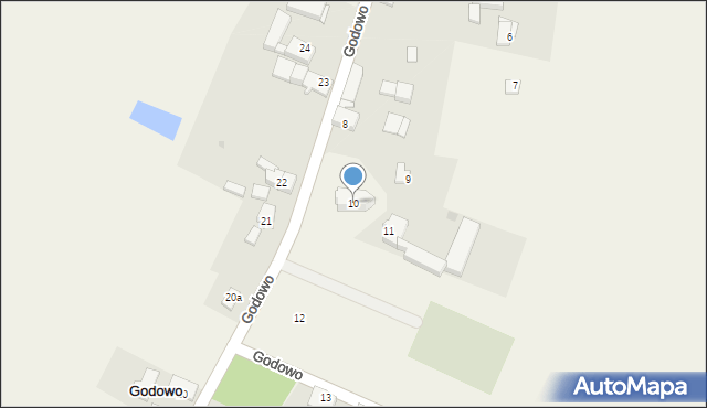 Godowo, Godowo, 10, mapa Godowo