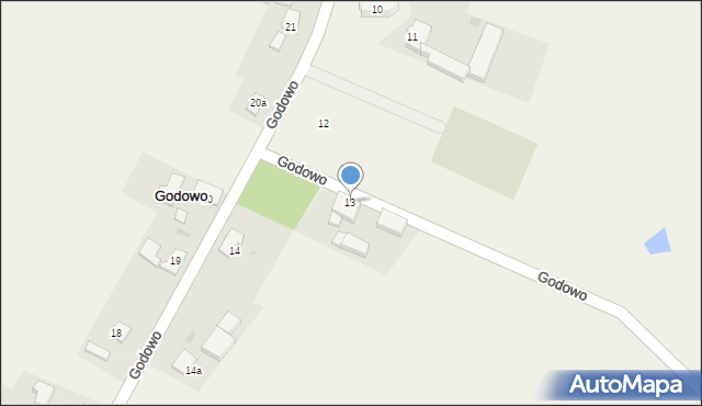 Godowo, Godowo, 13, mapa Godowo