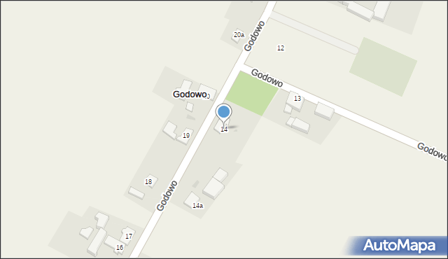 Godowo, Godowo, 14, mapa Godowo