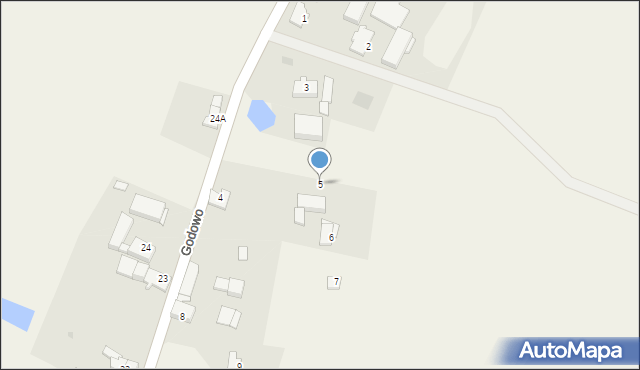 Godowo, Godowo, 5, mapa Godowo