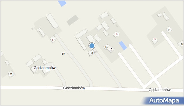 Godziembów, Godziembów, 16, mapa Godziembów