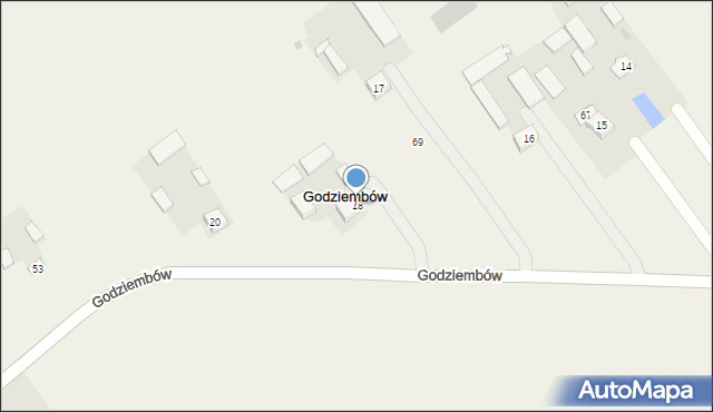 Godziembów, Godziembów, 18, mapa Godziembów