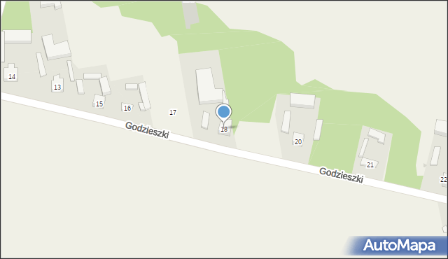 Godzieszki, Godzieszki, 18, mapa Godzieszki