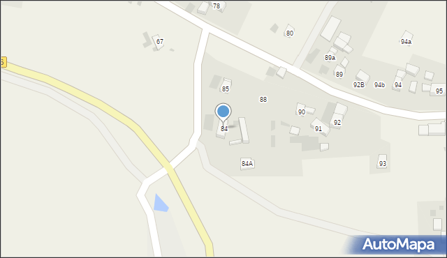 Godzieszów, Godzieszów, 84, mapa Godzieszów