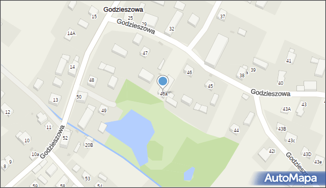 Godzieszowa, Godzieszowa, 46a, mapa Godzieszowa