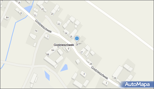 Godzieszówek, Godzieszówek, 26, mapa Godzieszówek