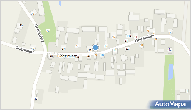 Godzimierz, Godzimierz, 19, mapa Godzimierz