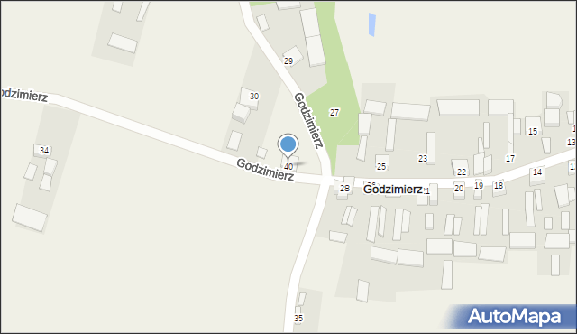Godzimierz, Godzimierz, 40, mapa Godzimierz