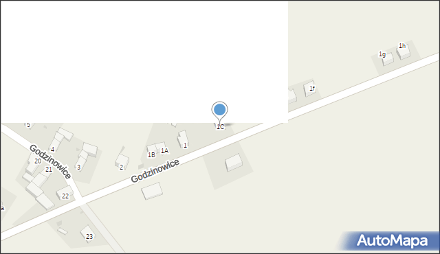 Godzinowice, Godzinowice, 1C, mapa Godzinowice