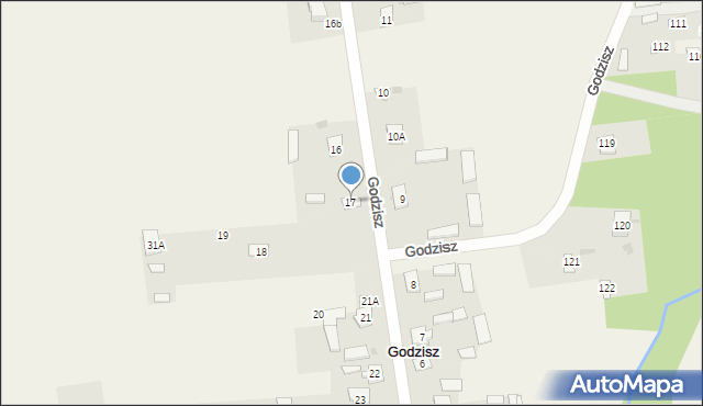 Godzisz, Godzisz, 17, mapa Godzisz