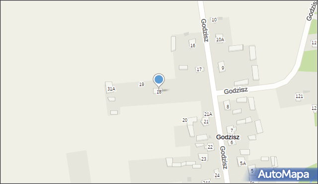 Godzisz, Godzisz, 18, mapa Godzisz