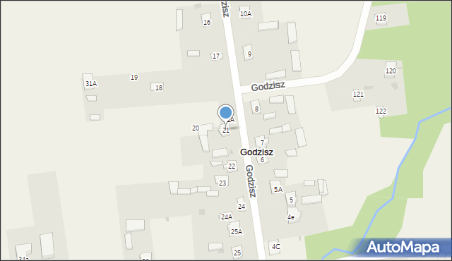 Godzisz, Godzisz, 21, mapa Godzisz