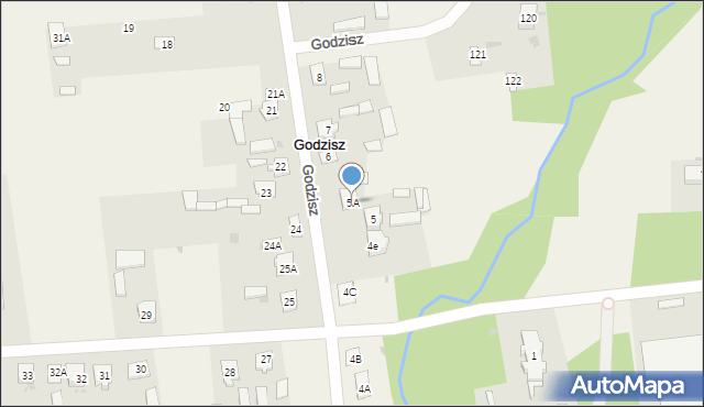 Godzisz, Godzisz, 5A, mapa Godzisz