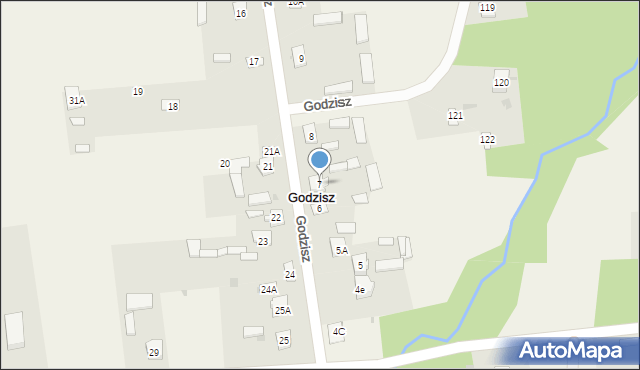 Godzisz, Godzisz, 7, mapa Godzisz